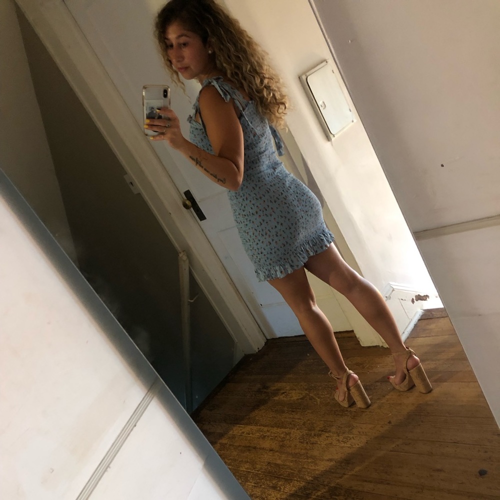 Cute blue and orange dress